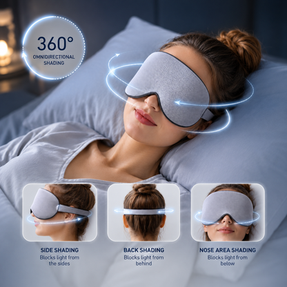 Korean Ice Silk Eye Mask - Warm & Cool Dual-Use