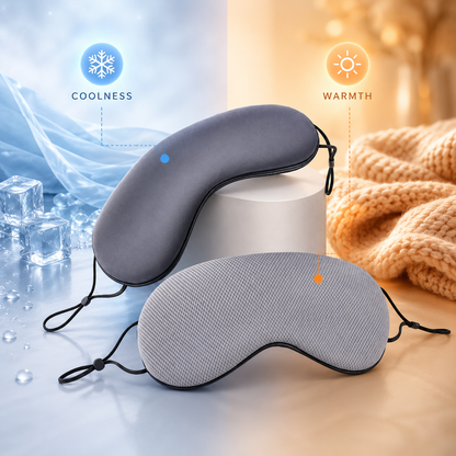 Korean Ice Silk Eye Mask - Warm & Cool Dual-Use