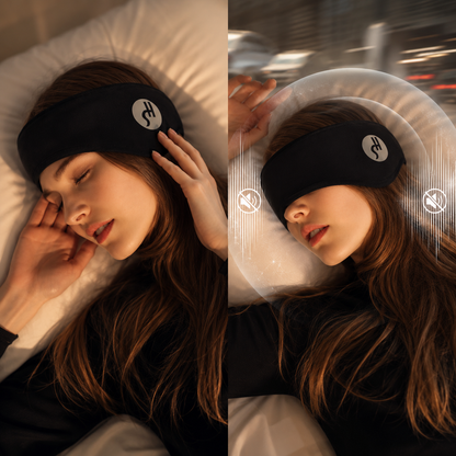 2-in-1 Sleep Earplugs & Adjustable Eye Mask Set
