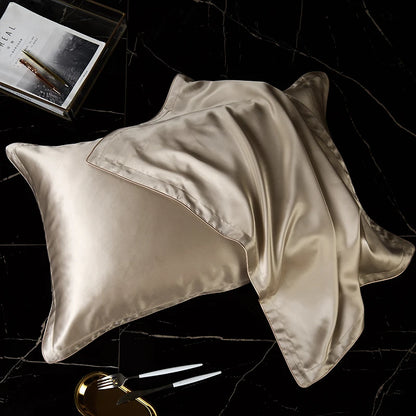 DISANGNI 100% Natural Mulberry Silk Pillowcase for Hair and Skin - Pure Silk Front with Breathable Lyocell Fiber Back, Single Pack