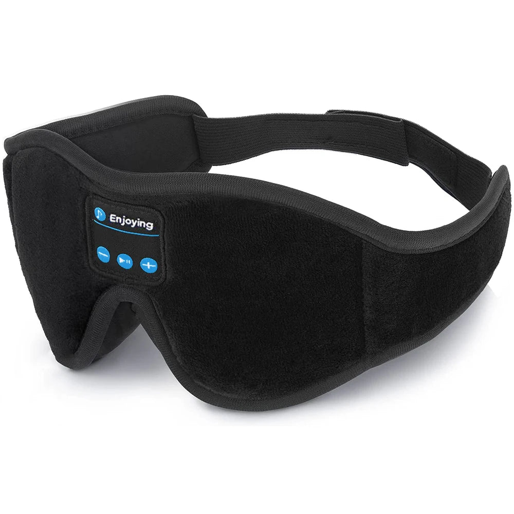 Bluetooth 3D Eye Mask with Built-in HD Speakers for Sleep - Music-Playing Headphones