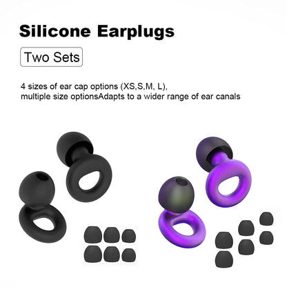 High-Quality Silicone Earplugs for Swimming, Sleeping, and Noise Reduction - Soundproof Design to Minimize Disturbances