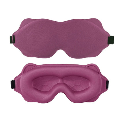 3D Soft Padded Sleep Mask - Light Blocking Eye Shade Blindfold for Restful Sleep