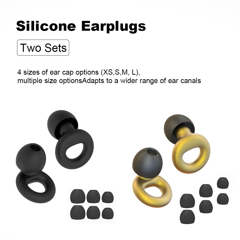 High-Quality Silicone Earplugs for Swimming, Sleeping, and Noise Reduction - Soundproof Design to Minimize Disturbances