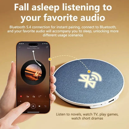Under Pillow Sleep Speaker Ultra Slim HiFi Noise Reduction Bone Conduction Sound Machine for Deep Sleep Relaxation 2026 New