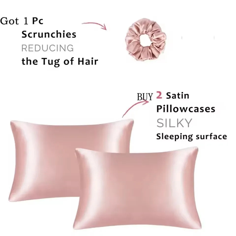 Kuup Silky Satin Pillowcase - 1 Piece Hair Beauty Pillow Cover for Comfort and Home Decor - Wholesale Available