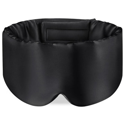 100% Mulberry Silk Eye Mask - Soft Padded Sleep Mask for Light Blocking, Travel Aid, and Comfortable Sleep