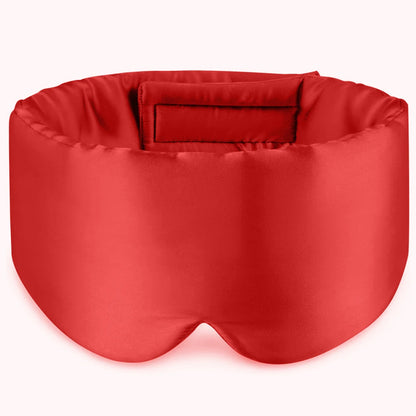 100% Mulberry Silk Eye Mask - Soft Padded Sleep Mask for Light Blocking, Travel Aid, and Comfortable Sleep