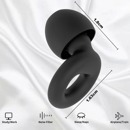 High-Quality Silicone Earplugs for Swimming, Sleeping, and Noise Reduction - Soundproof Design to Minimize Disturbances