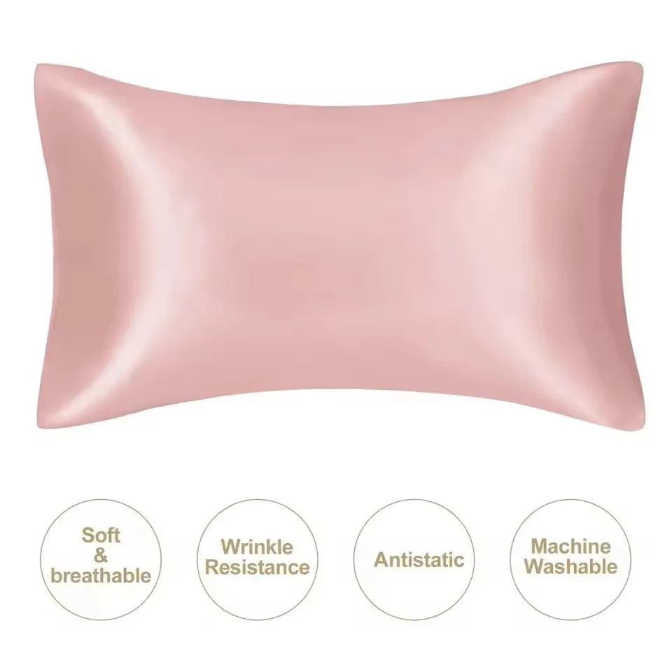 Kuup Silky Satin Pillowcase - 1 Piece Hair Beauty Pillow Cover for Comfort and Home Decor - Wholesale Available