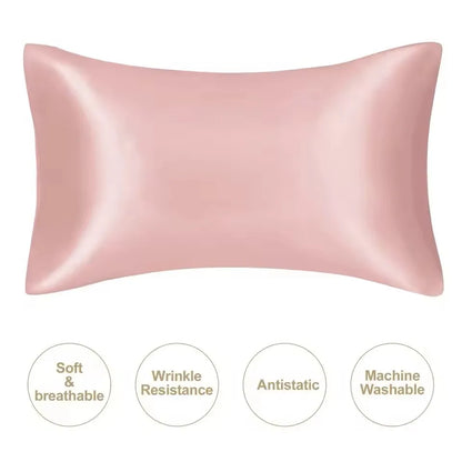 Kuup Silky Satin Pillowcase - 1 Piece Hair Beauty Pillow Cover for Comfort and Home Decor - Wholesale Available