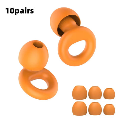 High-Quality Silicone Earplugs for Swimming, Sleeping, and Noise Reduction - Soundproof Design to Minimize Disturbances
