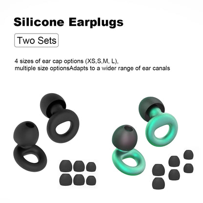 High-Quality Silicone Earplugs for Swimming, Sleeping, and Noise Reduction - Soundproof Design to Minimize Disturbances