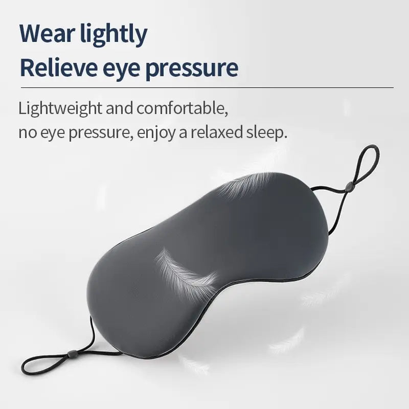 Korean Ice Silk Eye Mask - Adjustable Dual-Use Warm & Cool Sleep Mask for Travel, Breathable Light Blocking Comfort