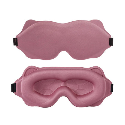 3D Soft Padded Sleep Mask - Light Blocking Eye Shade Blindfold for Restful Sleep