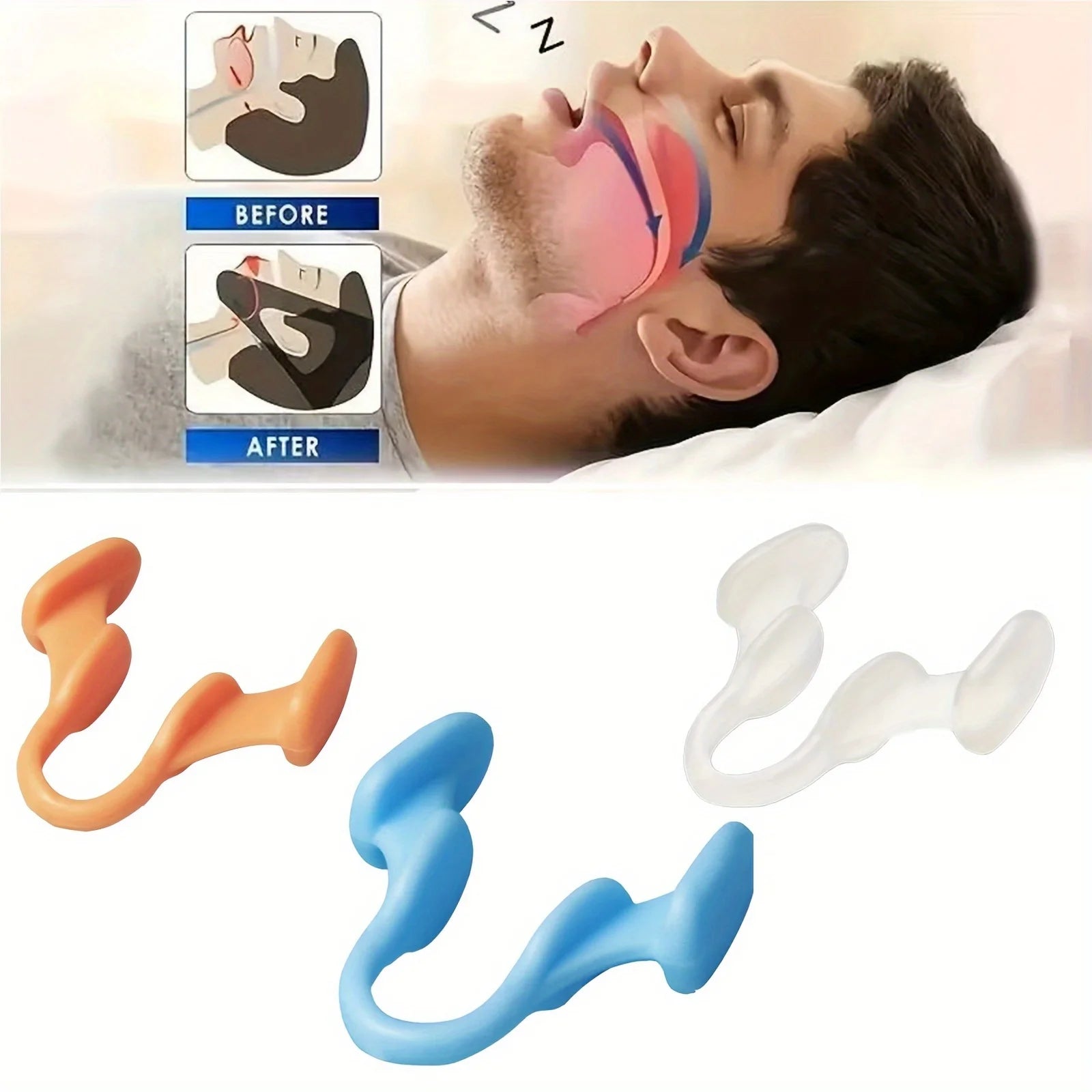 Silicone Anti-Snoring Nose Expanders - 2 to 10 Pack Sleep Aid Clips for Enhanced Sleep Quality and Snoring Relief