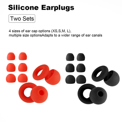 High-Quality Silicone Earplugs for Swimming, Sleeping, and Noise Reduction - Soundproof Design to Minimize Disturbances