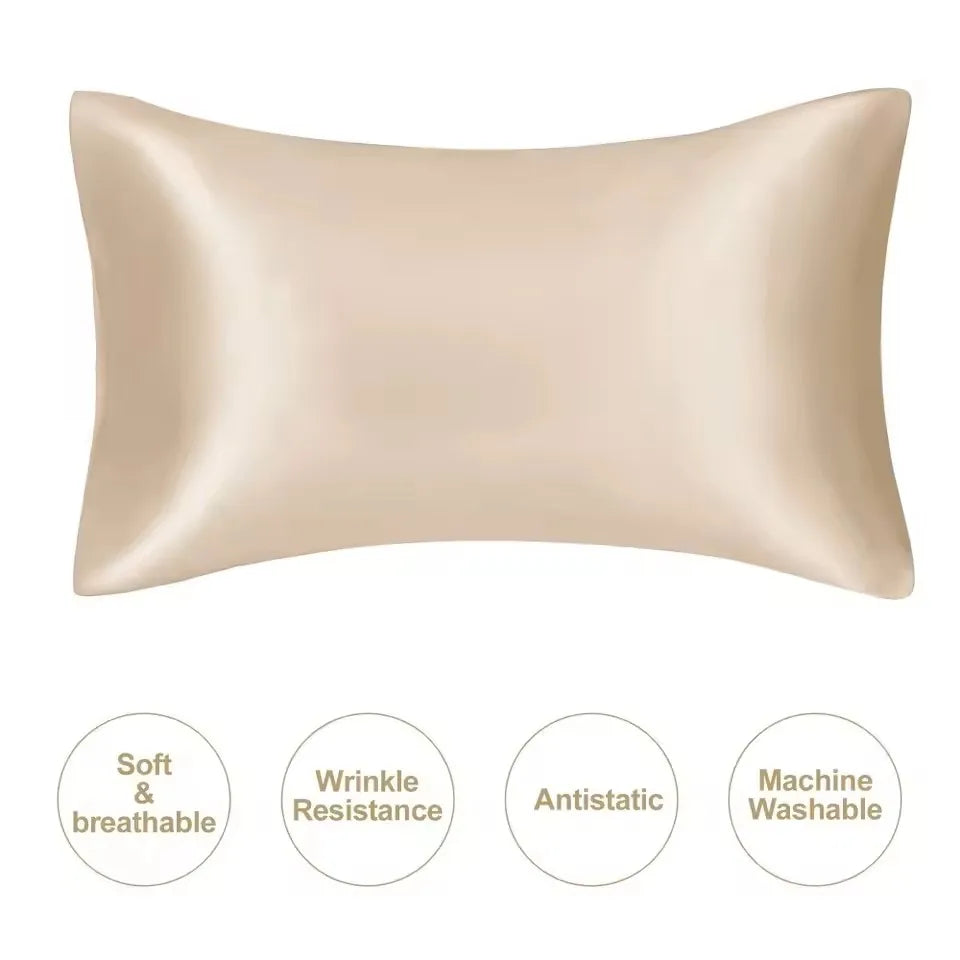 Kuup Silky Satin Pillowcase - 1 Piece Hair Beauty Pillow Cover for Comfort and Home Decor - Wholesale Available