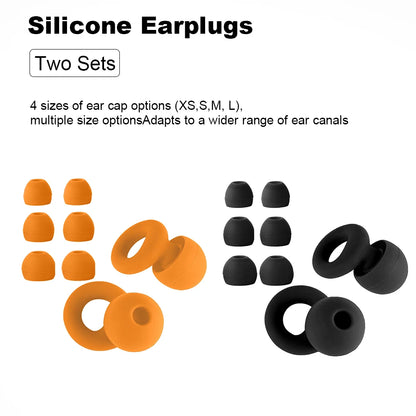 High-Quality Silicone Earplugs for Swimming, Sleeping, and Noise Reduction - Soundproof Design to Minimize Disturbances