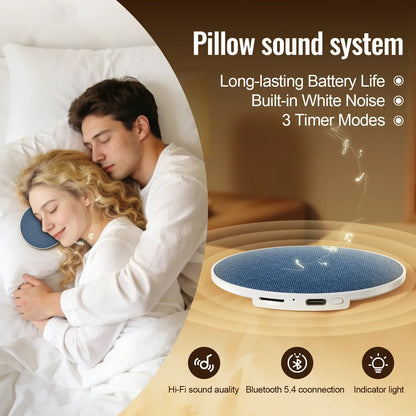 Under Pillow Sleep Speaker Ultra Slim HiFi Noise Reduction Bone Conduction Sound Machine for Deep Sleep Relaxation 2026 New