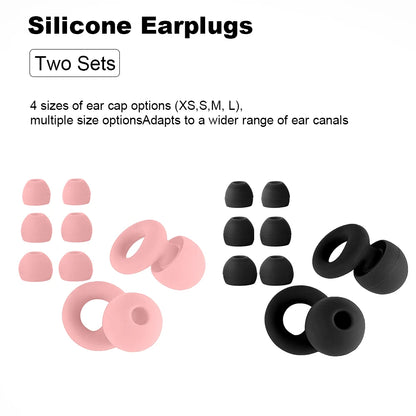 High-Quality Silicone Earplugs for Swimming, Sleeping, and Noise Reduction - Soundproof Design to Minimize Disturbances