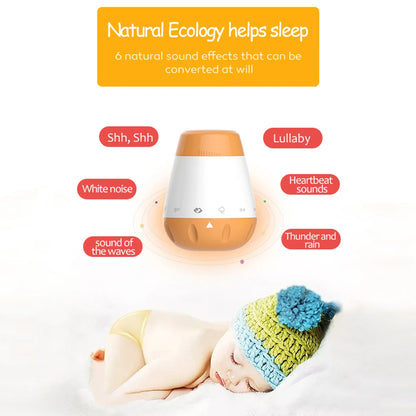 Baby White Noise Machine Smart Music Voice Sensor Infants Bad Sleep Helper Therapy Sound Monitor Generator for Baby Adult