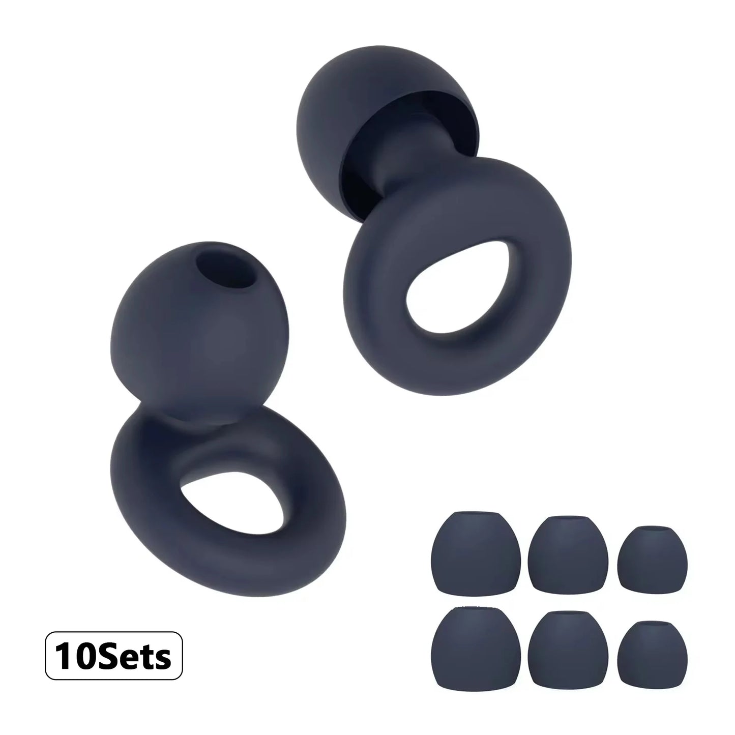 High-Quality Silicone Earplugs for Swimming, Sleeping, and Noise Reduction - Soundproof Design to Minimize Disturbances