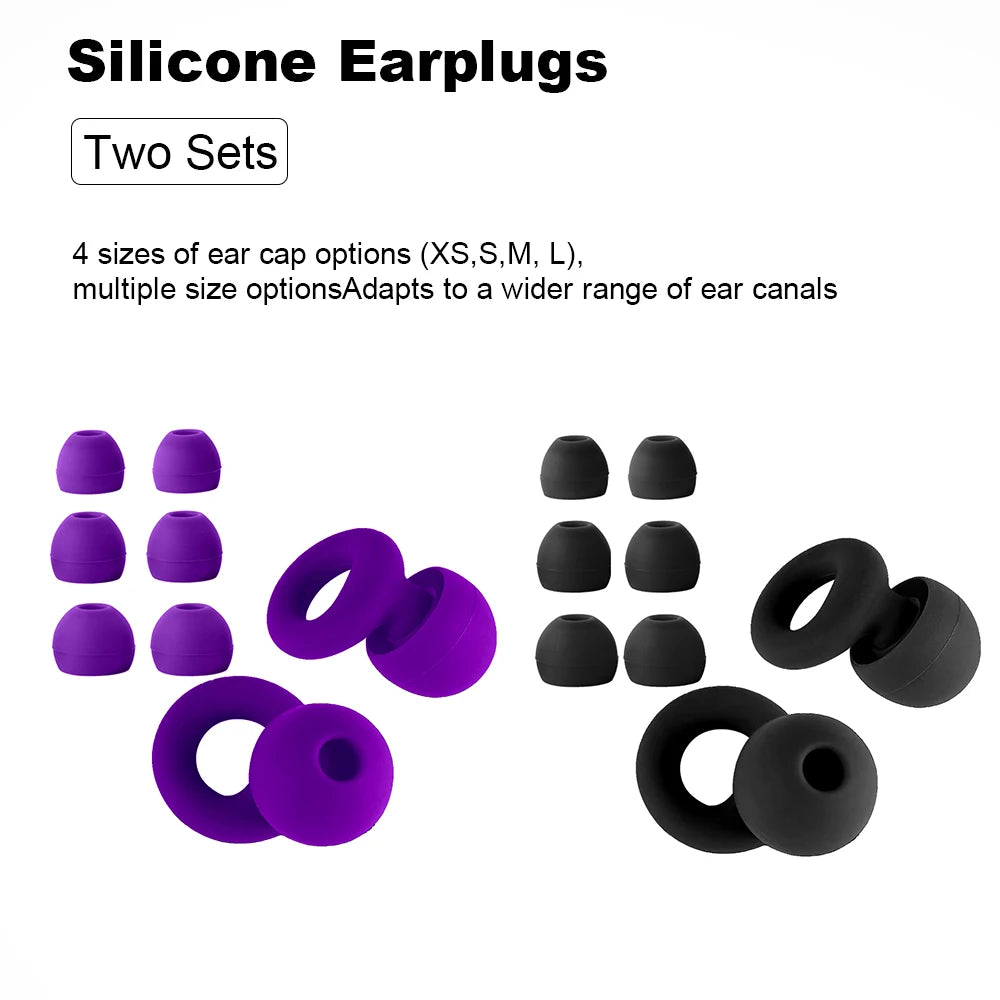 High-Quality Silicone Earplugs for Swimming, Sleeping, and Noise Reduction - Soundproof Design to Minimize Disturbances