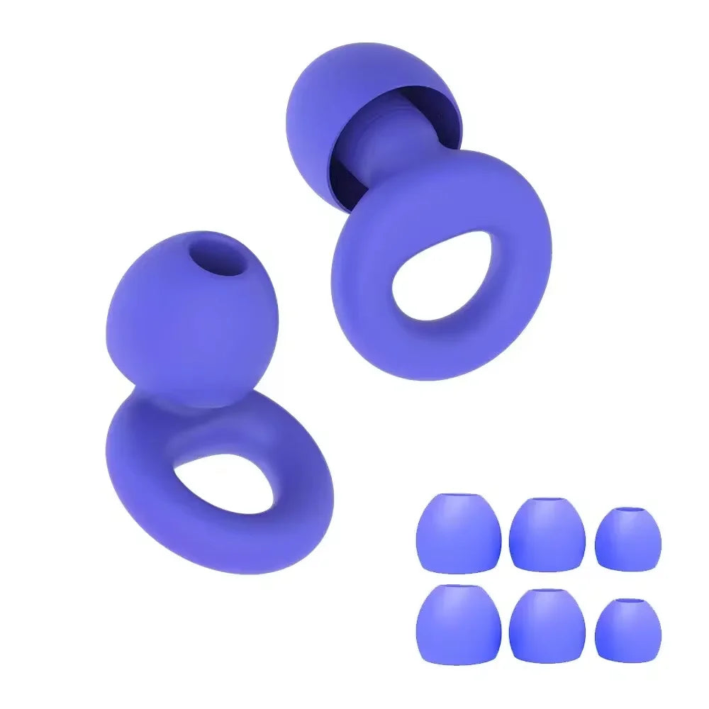 High-Quality Silicone Earplugs for Swimming, Sleeping, and Noise Reduction - Soundproof Design to Minimize Disturbances