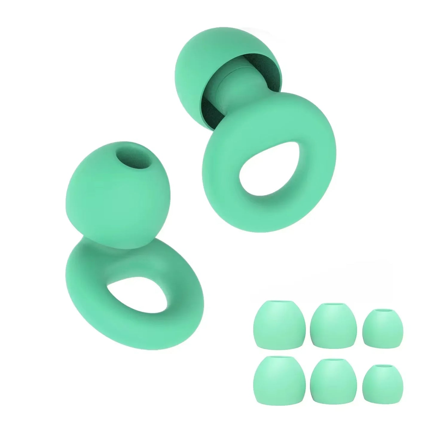 High-Quality Silicone Earplugs for Swimming, Sleeping, and Noise Reduction - Soundproof Design to Minimize Disturbances