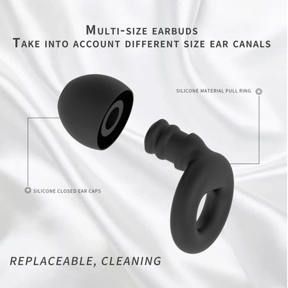 High-Quality Silicone Earplugs for Swimming, Sleeping, and Noise Reduction - Soundproof Design to Minimize Disturbances