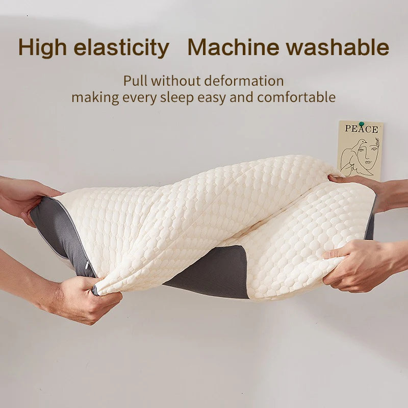 Orthopedic Neck Pillow for Sleep and Neck Support - Soybean Fiber SPA Massage Pillow for Home Use