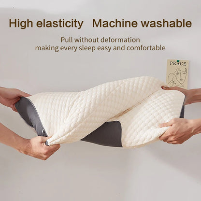 Orthopedic Neck Pillow for Sleep and Neck Support - Soybean Fiber SPA Massage Pillow for Home Use