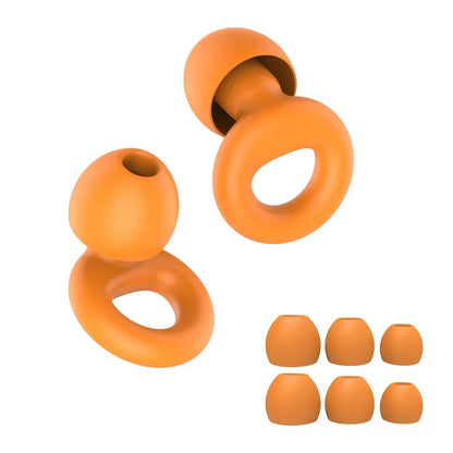 High-Quality Silicone Earplugs for Swimming, Sleeping, and Noise Reduction - Soundproof Design to Minimize Disturbances