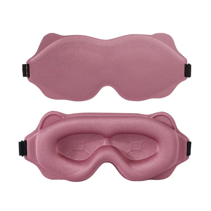 3D Soft Padded Sleep Mask - Light Blocking Eye Shade Blindfold for Restful Sleep