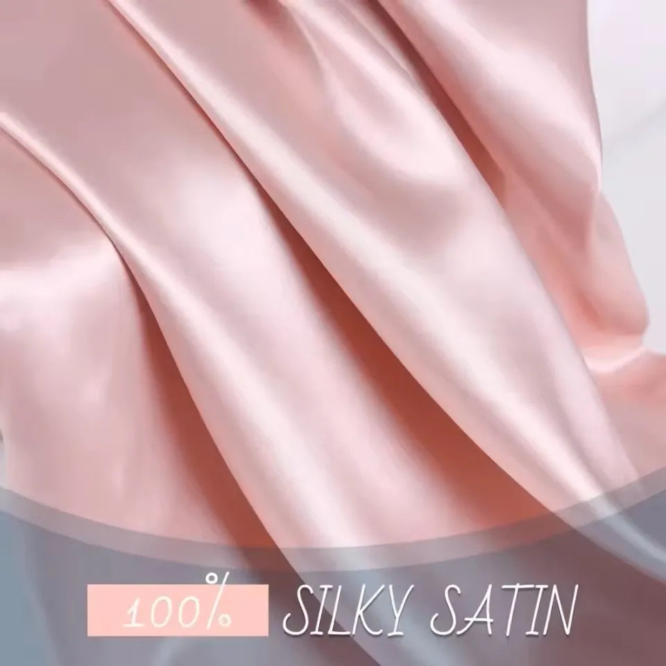 Kuup Silky Satin Pillowcase - 1 Piece Hair Beauty Pillow Cover for Comfort and Home Decor - Wholesale Available