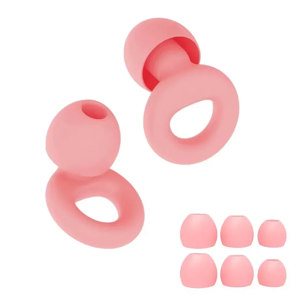 High-Quality Silicone Earplugs for Swimming, Sleeping, and Noise Reduction - Soundproof Design to Minimize Disturbances