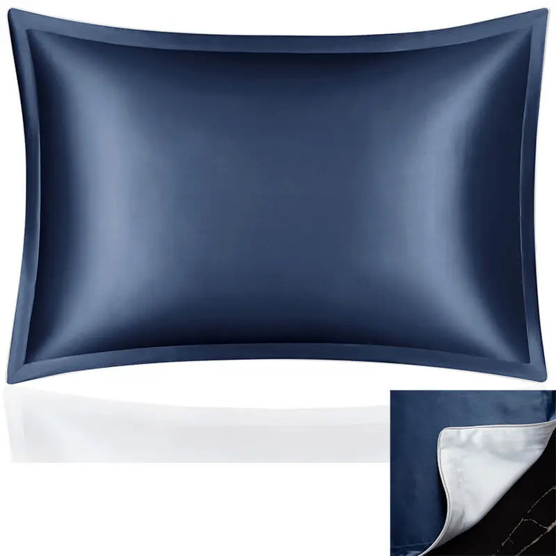 DISANGNI 100% Natural Mulberry Silk Pillowcase for Hair and Skin - Pure Silk Front with Breathable Lyocell Fiber Back, Single Pack