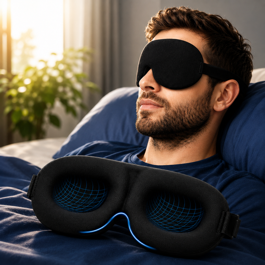 3D Contoured Light-Blocking Sleep Mask