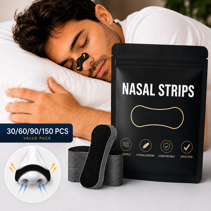 Anti-Snoring Nasal Strips - Breathable Comfort