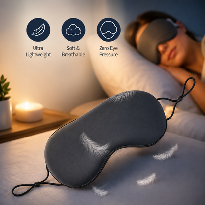 Korean Ice Silk Eye Mask - Warm & Cool Dual-Use